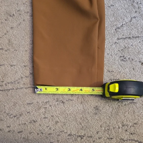 Theory Thaniel Deep Hazelnut Kenett Elastic Pull On Strech Slim Pants, S/ 4 NWT - Picture 13 of 16